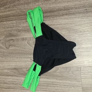 Black and Green Bikini Bottoms - S